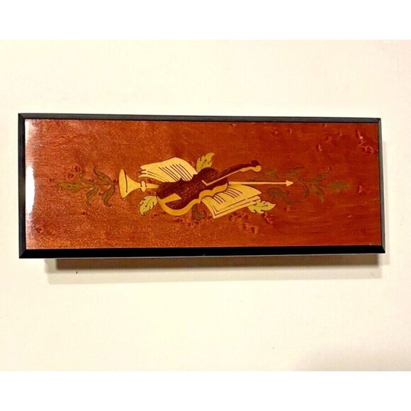 Vintage Inlay Wood High Gloss Lacquer‎ Jewelry Box Handmade Mels Sorrento Italy - Picture 1 of 9